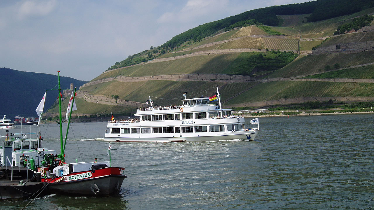 Mit dem Dampfer auf dem Rhein